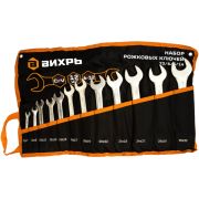 Набор рожковых ключей Вихрь 12 шт. 6 - 32, в чехле