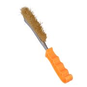Щётка из латунированной стали с пластиковой ручкой 240мм Вихрь